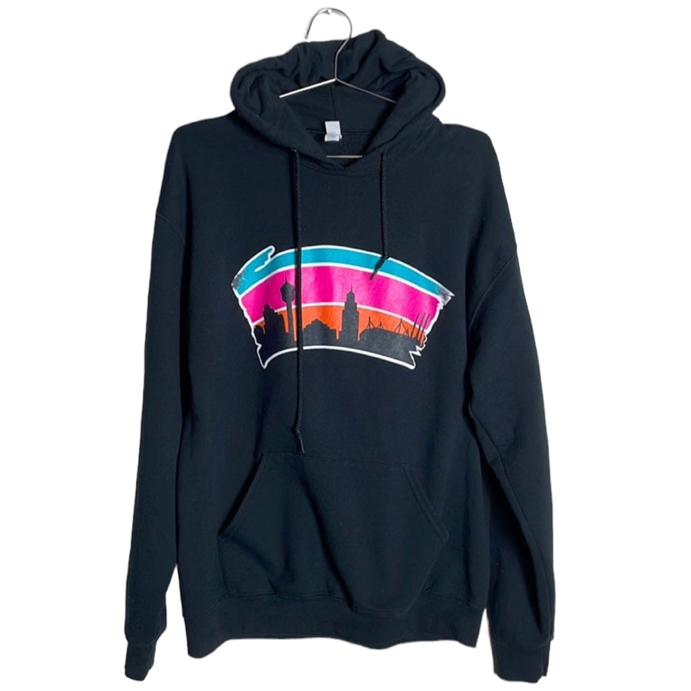 San Antonio SPURS hoodie sweatshirt size L